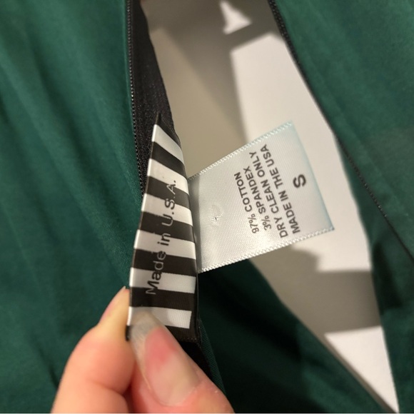 Lauren Dress Pinup Couture Small Green and Black - Picture 6 of 6